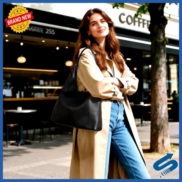 Genuine Leather Slouchy Hobo Tote Handbag Shoulder Satchel Tassel Ribbon